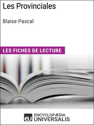 cover image of Les Provinciales de Blaise Pascal